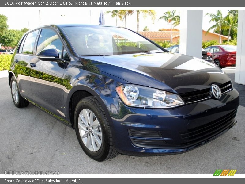 Night Blue Metallic / Titan Black 2016 Volkswagen Golf 2 Door 1.8T S