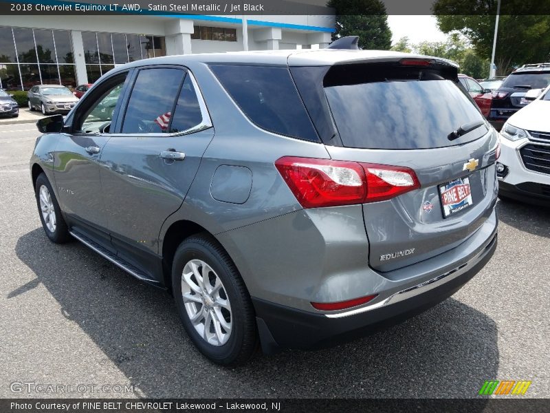 Satin Steel Metallic / Jet Black 2018 Chevrolet Equinox LT AWD