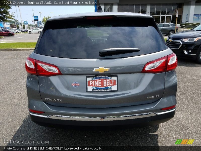 Satin Steel Metallic / Jet Black 2018 Chevrolet Equinox LT AWD