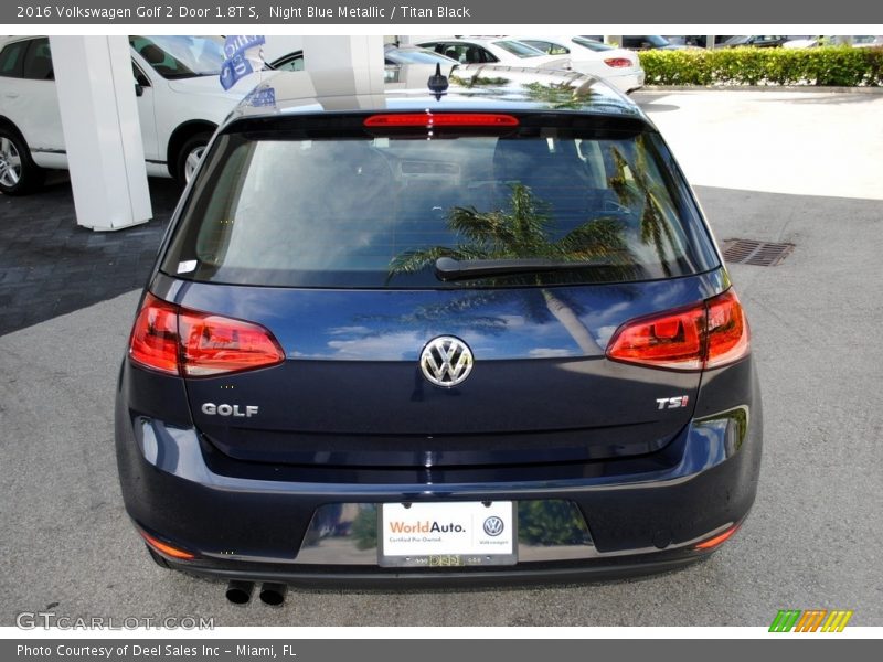 Night Blue Metallic / Titan Black 2016 Volkswagen Golf 2 Door 1.8T S