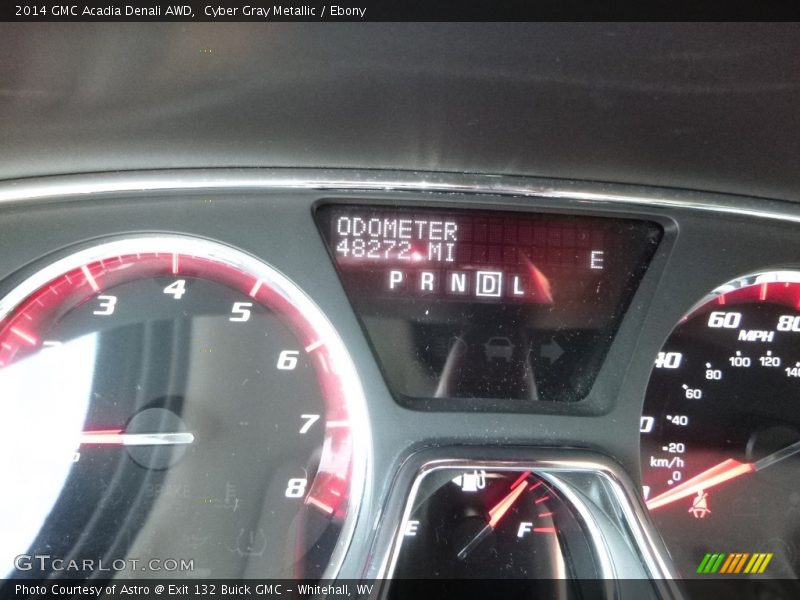 Cyber Gray Metallic / Ebony 2014 GMC Acadia Denali AWD