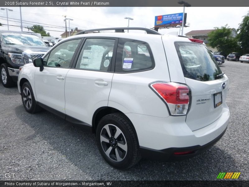 Crystal White Pearl / Platinum 2018 Subaru Forester 2.5i