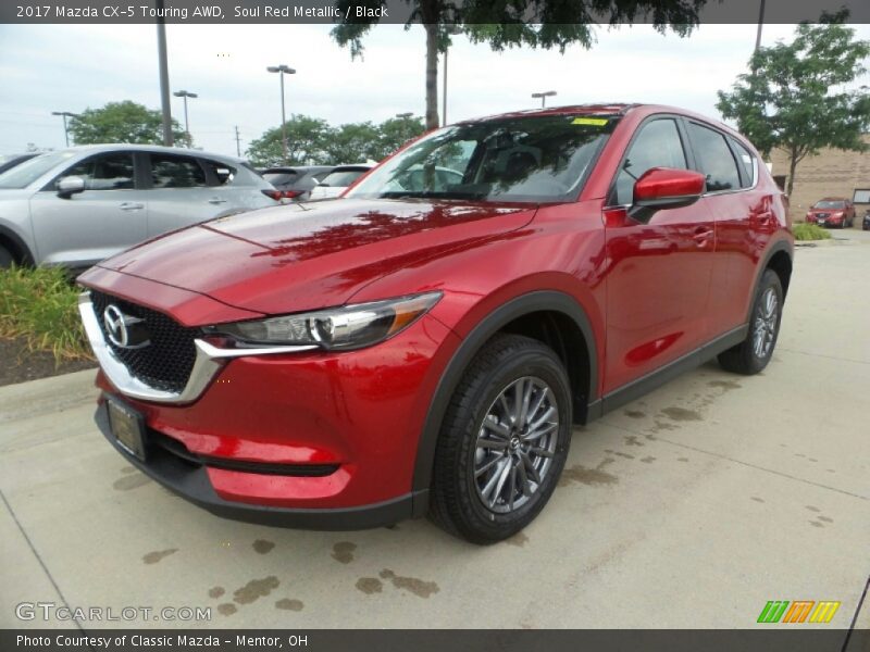 Soul Red Metallic / Black 2017 Mazda CX-5 Touring AWD