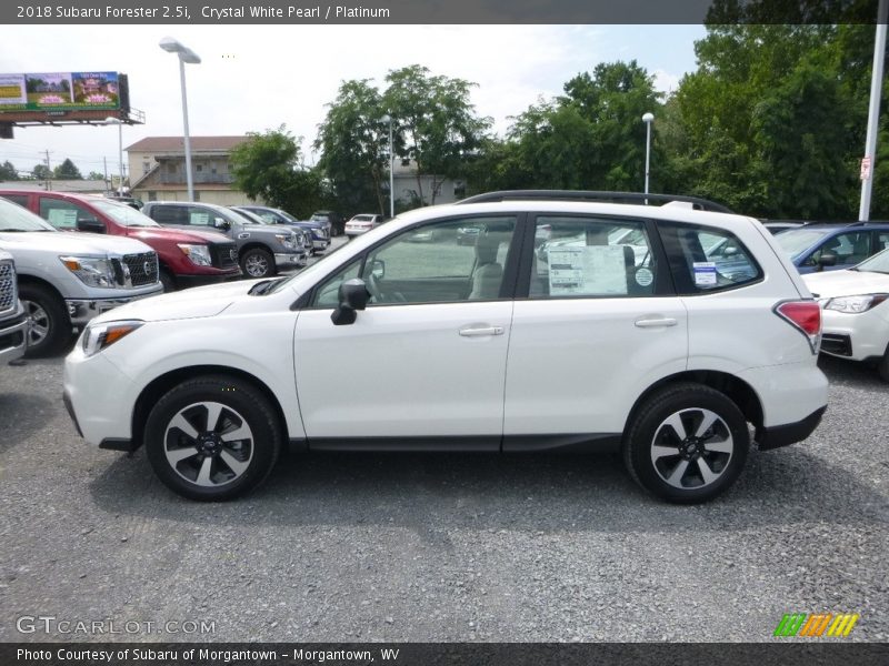 Crystal White Pearl / Platinum 2018 Subaru Forester 2.5i