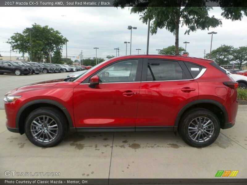 Soul Red Metallic / Black 2017 Mazda CX-5 Touring AWD