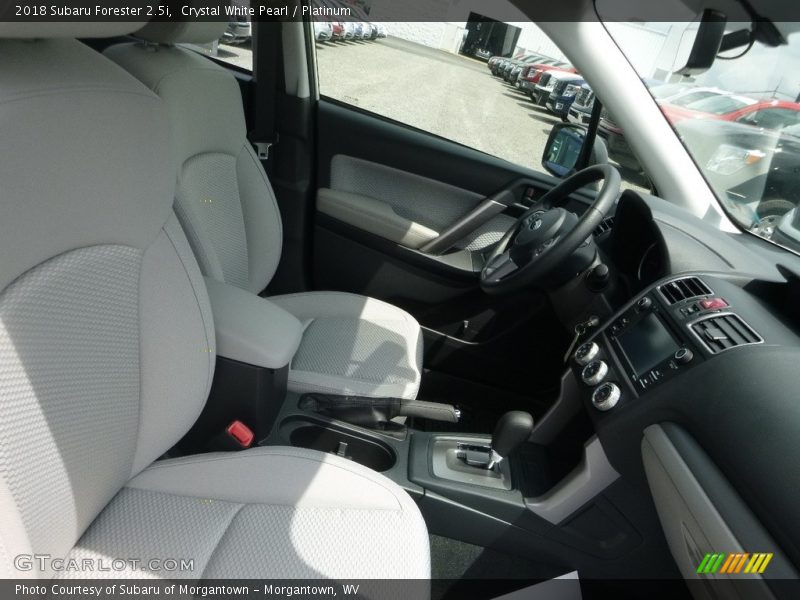Crystal White Pearl / Platinum 2018 Subaru Forester 2.5i