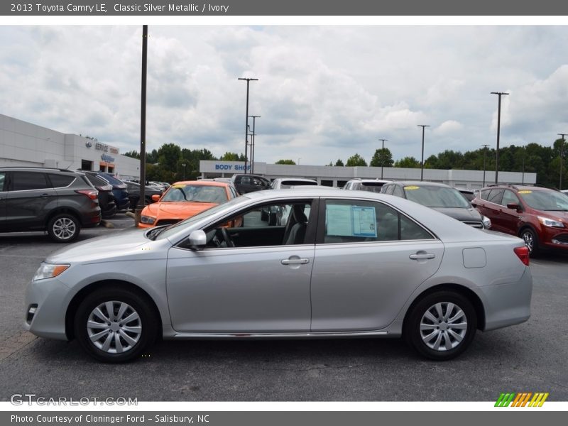 Classic Silver Metallic / Ivory 2013 Toyota Camry LE