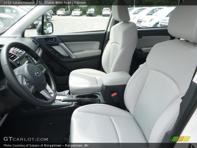 Crystal White Pearl / Platinum 2018 Subaru Forester 2.5i