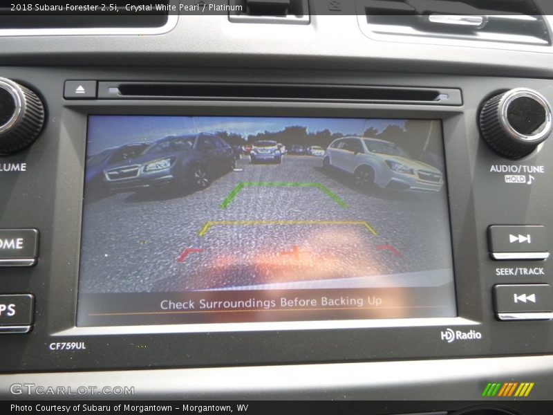 Crystal White Pearl / Platinum 2018 Subaru Forester 2.5i
