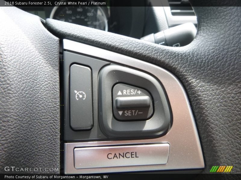 Crystal White Pearl / Platinum 2018 Subaru Forester 2.5i