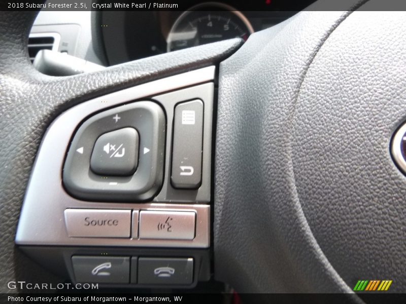 Crystal White Pearl / Platinum 2018 Subaru Forester 2.5i