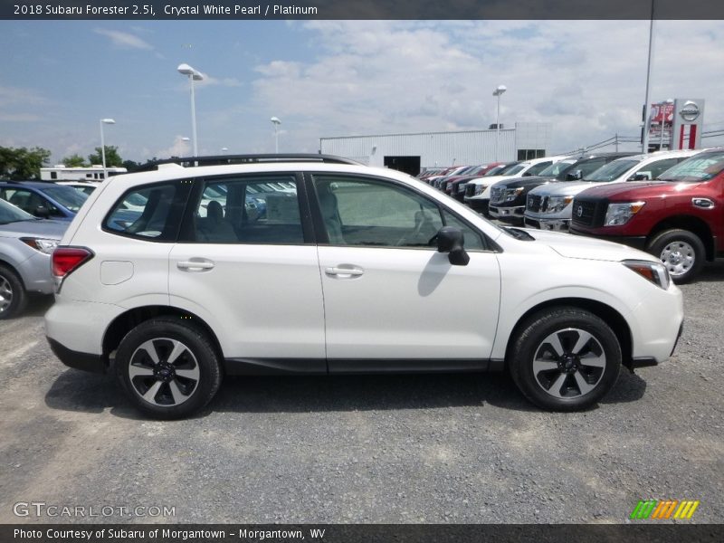 Crystal White Pearl / Platinum 2018 Subaru Forester 2.5i