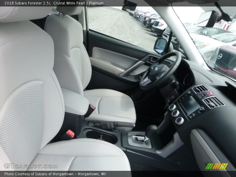 Crystal White Pearl / Platinum 2018 Subaru Forester 2.5i
