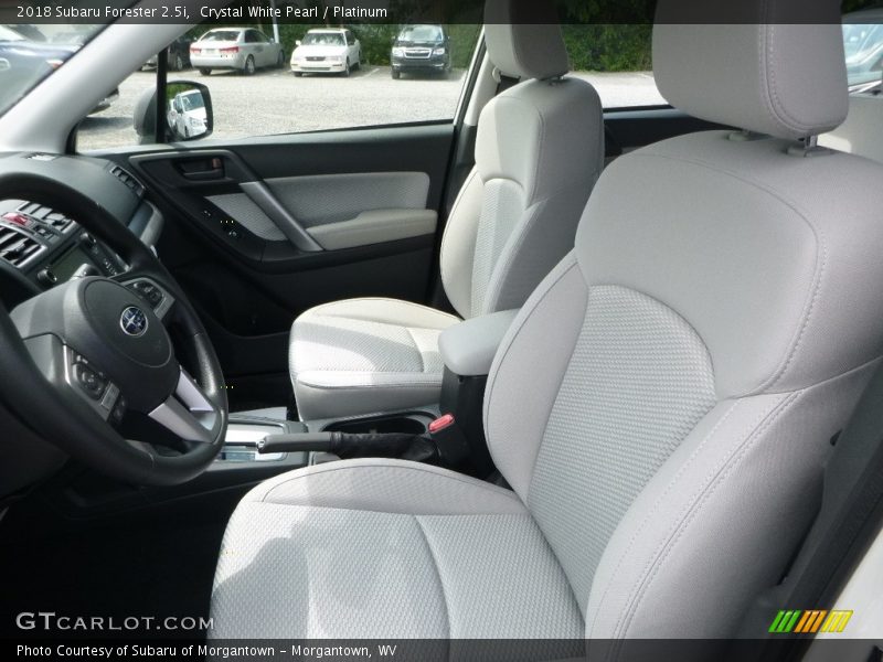 Crystal White Pearl / Platinum 2018 Subaru Forester 2.5i