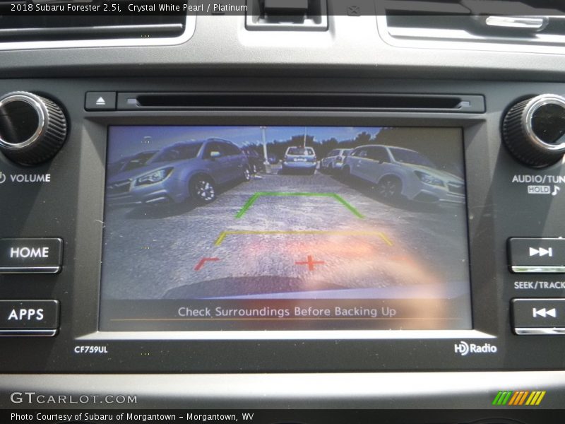 Crystal White Pearl / Platinum 2018 Subaru Forester 2.5i