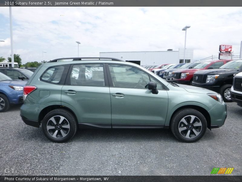 Jasmine Green Metallic / Platinum 2018 Subaru Forester 2.5i