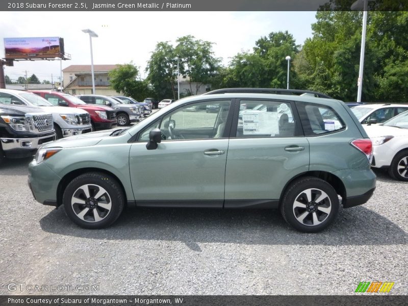 Jasmine Green Metallic / Platinum 2018 Subaru Forester 2.5i