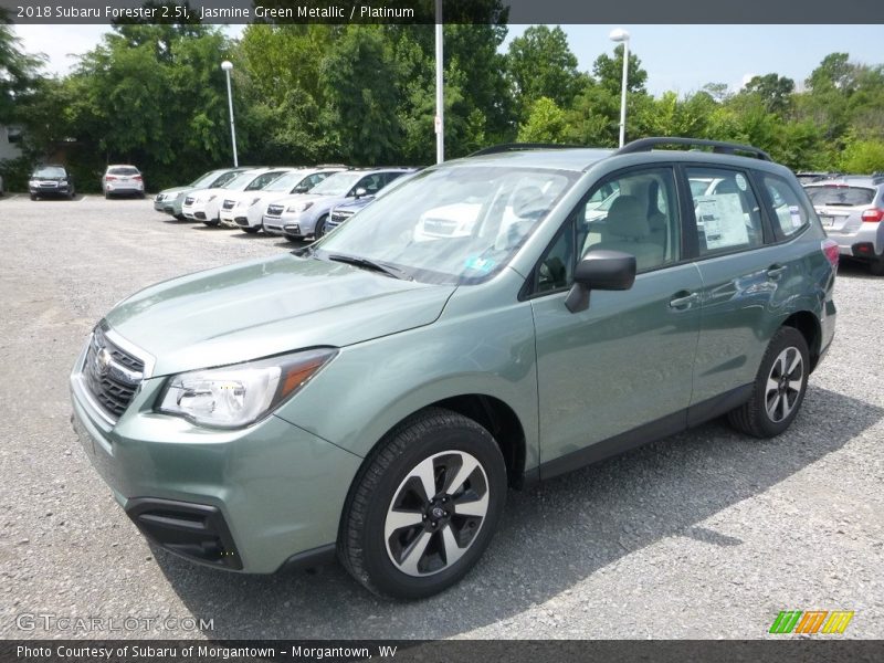 Jasmine Green Metallic / Platinum 2018 Subaru Forester 2.5i