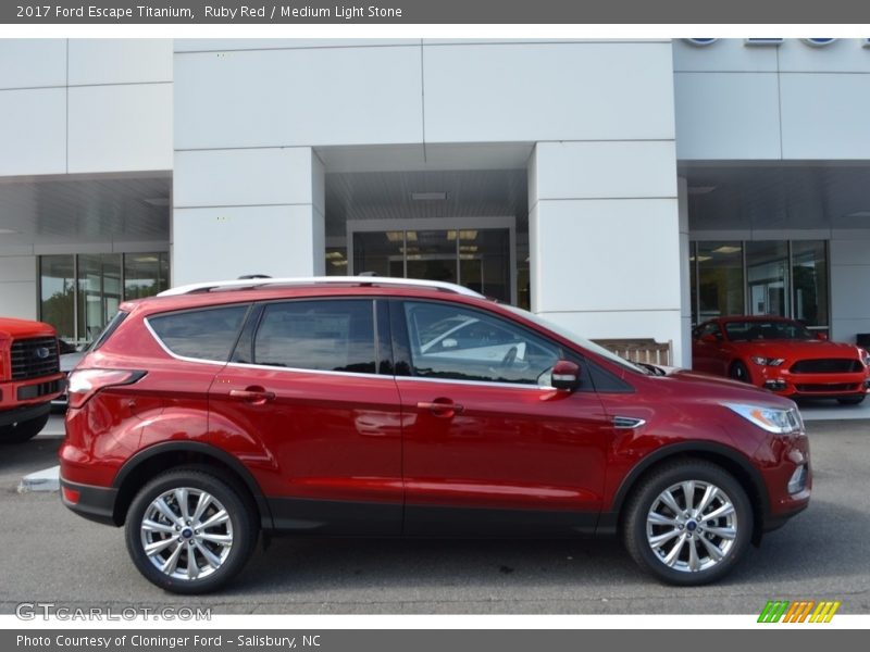 Ruby Red / Medium Light Stone 2017 Ford Escape Titanium