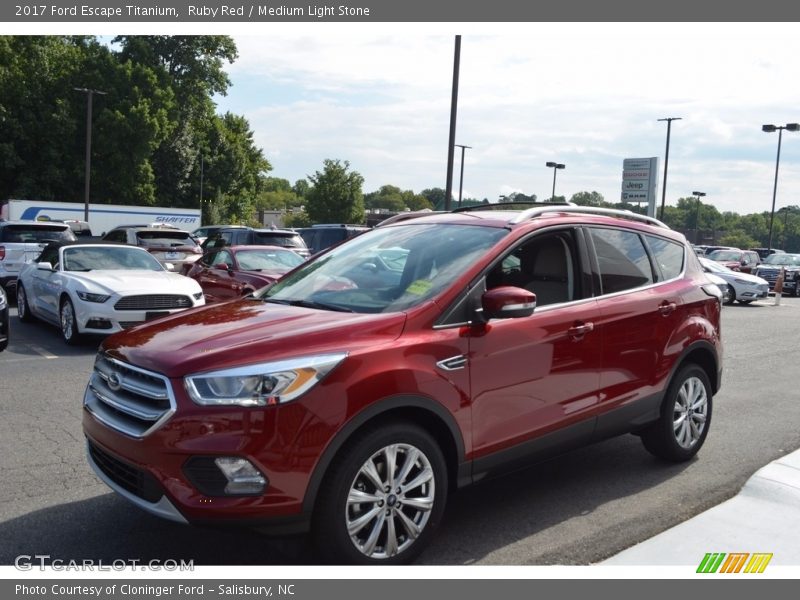 Ruby Red / Medium Light Stone 2017 Ford Escape Titanium