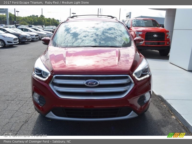 Ruby Red / Medium Light Stone 2017 Ford Escape Titanium