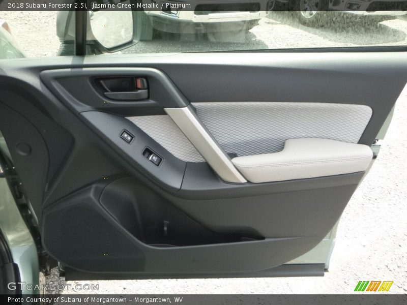 Jasmine Green Metallic / Platinum 2018 Subaru Forester 2.5i