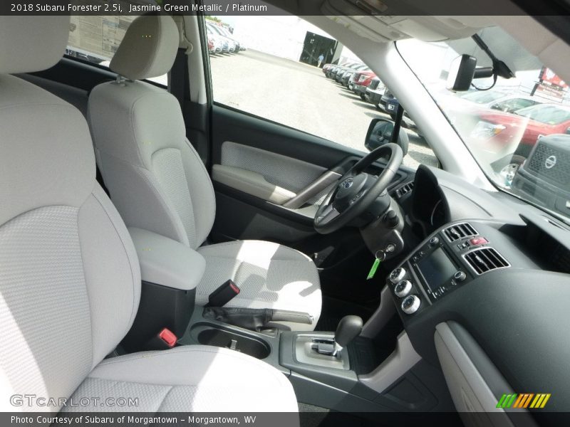 Jasmine Green Metallic / Platinum 2018 Subaru Forester 2.5i