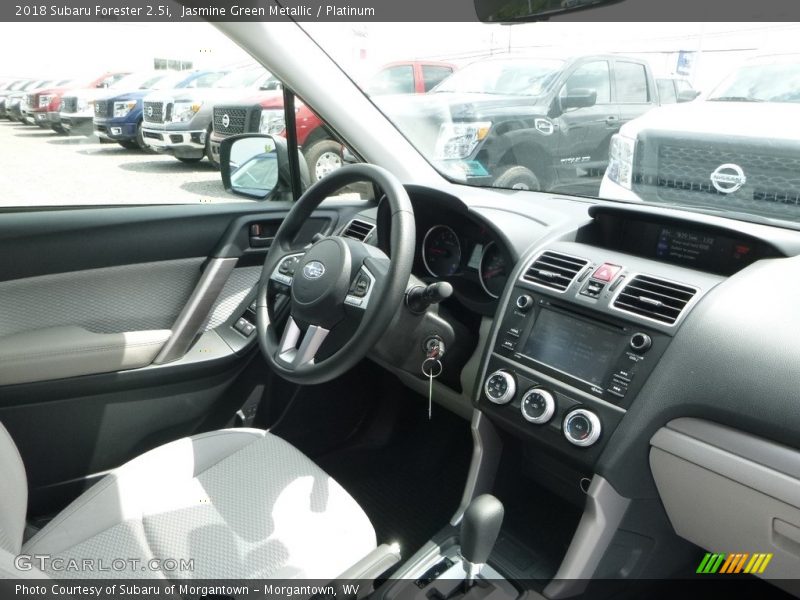 Jasmine Green Metallic / Platinum 2018 Subaru Forester 2.5i