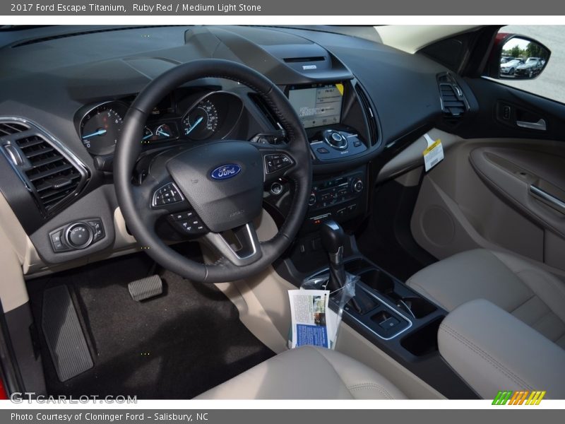 Ruby Red / Medium Light Stone 2017 Ford Escape Titanium