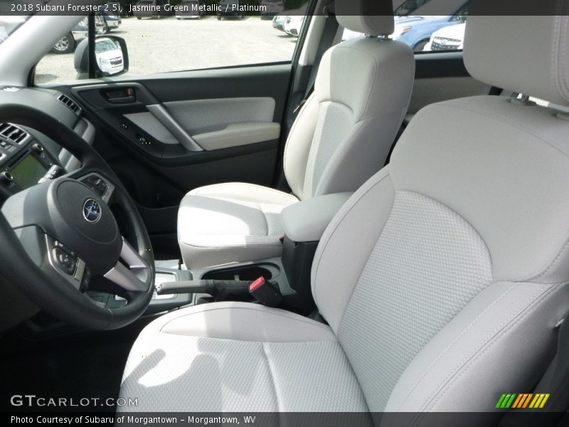 Jasmine Green Metallic / Platinum 2018 Subaru Forester 2.5i