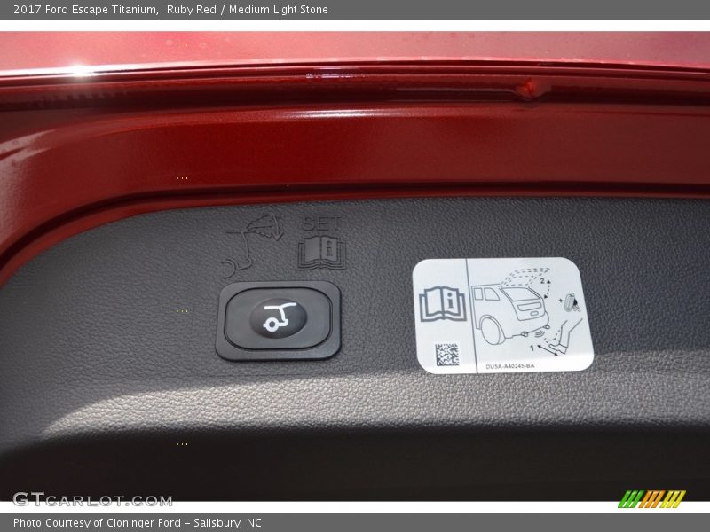 Ruby Red / Medium Light Stone 2017 Ford Escape Titanium