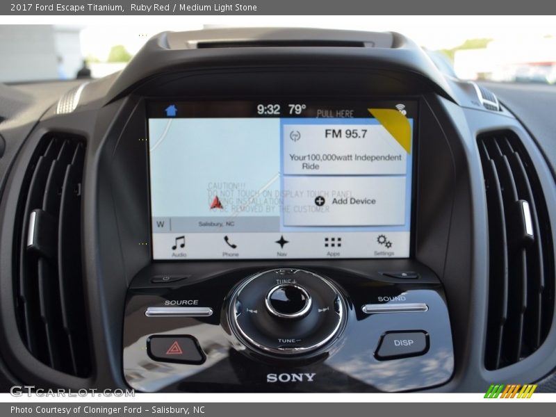 Ruby Red / Medium Light Stone 2017 Ford Escape Titanium
