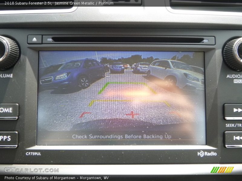 Jasmine Green Metallic / Platinum 2018 Subaru Forester 2.5i