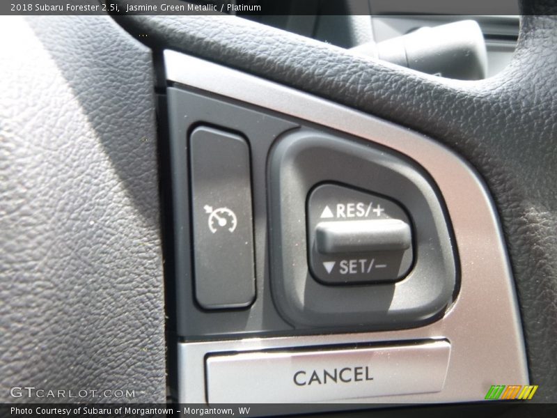 Jasmine Green Metallic / Platinum 2018 Subaru Forester 2.5i