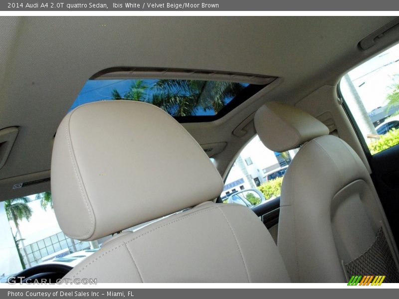 Ibis White / Velvet Beige/Moor Brown 2014 Audi A4 2.0T quattro Sedan