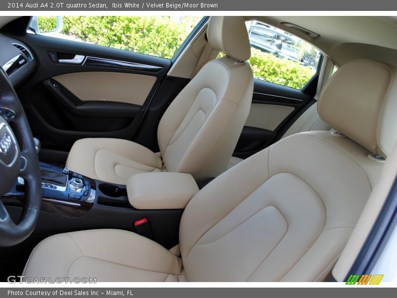 Ibis White / Velvet Beige/Moor Brown 2014 Audi A4 2.0T quattro Sedan