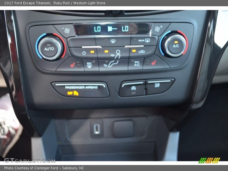 Ruby Red / Medium Light Stone 2017 Ford Escape Titanium