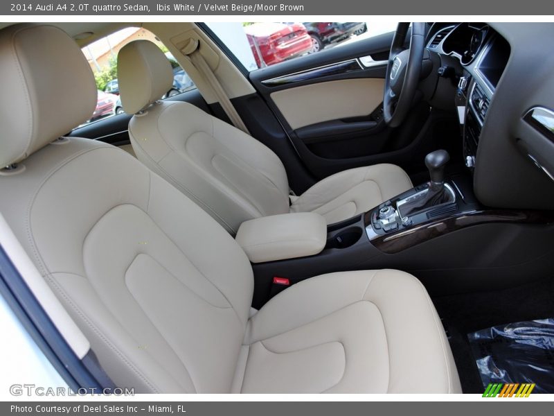 Ibis White / Velvet Beige/Moor Brown 2014 Audi A4 2.0T quattro Sedan