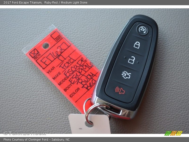 Ruby Red / Medium Light Stone 2017 Ford Escape Titanium