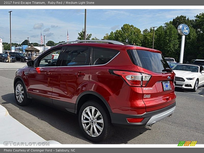 Ruby Red / Medium Light Stone 2017 Ford Escape Titanium