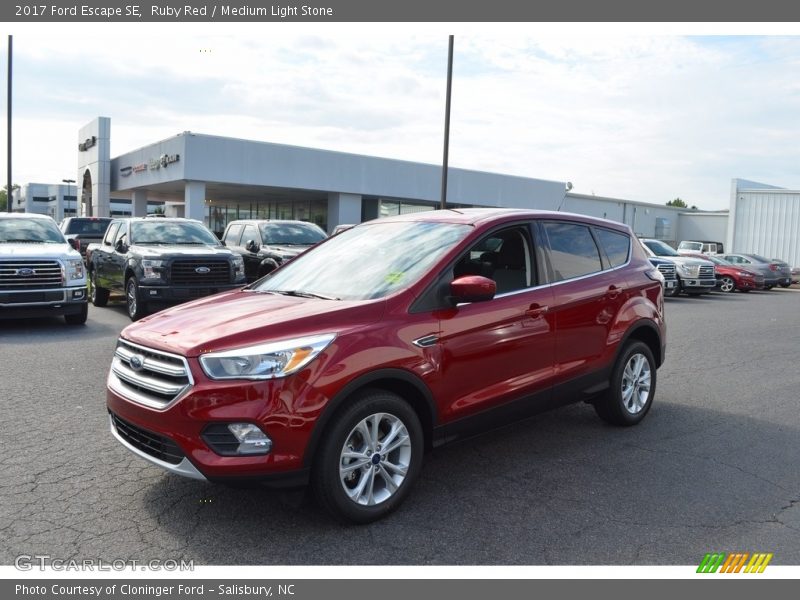 Ruby Red / Medium Light Stone 2017 Ford Escape SE