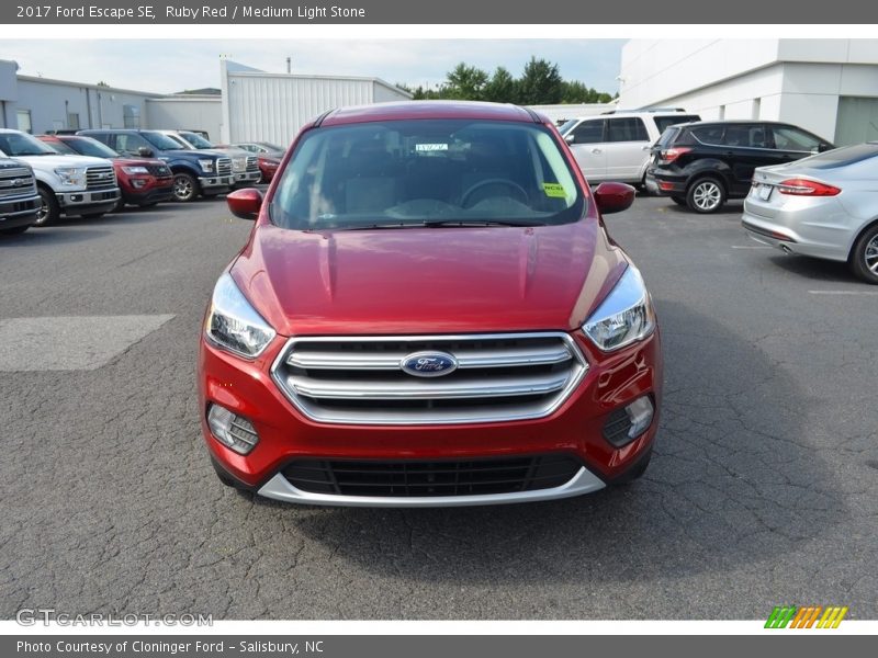 Ruby Red / Medium Light Stone 2017 Ford Escape SE