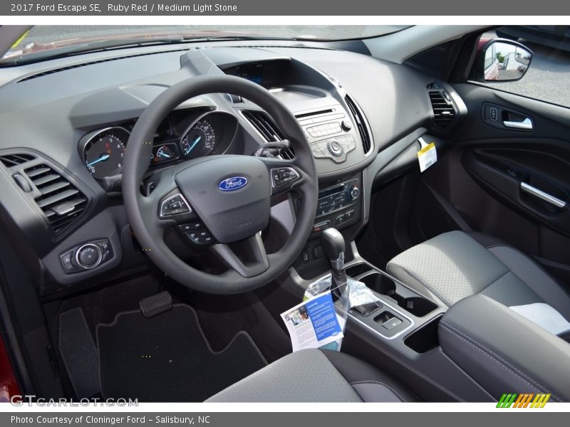 Ruby Red / Medium Light Stone 2017 Ford Escape SE