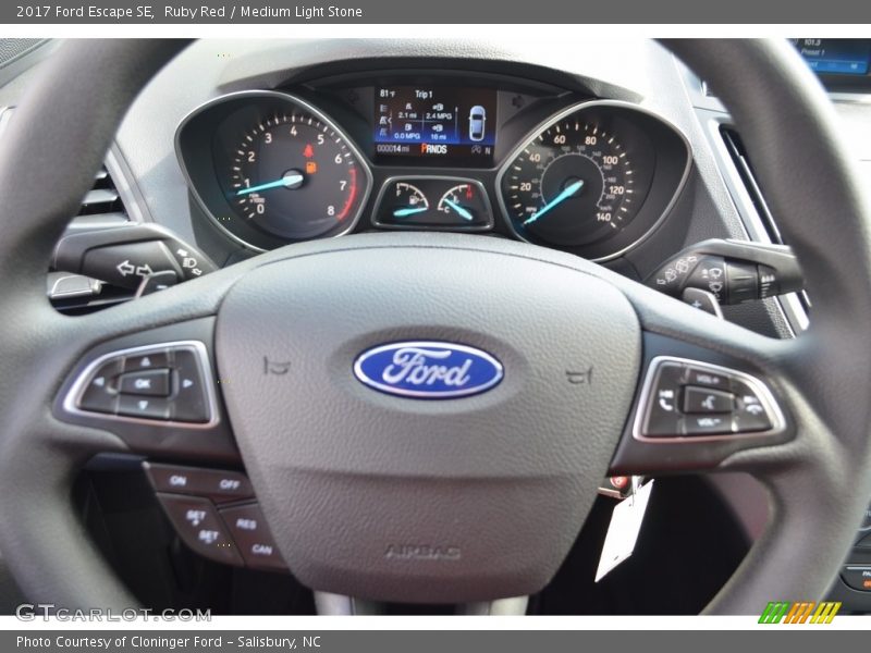 Ruby Red / Medium Light Stone 2017 Ford Escape SE