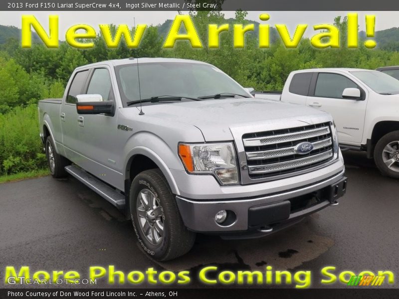 Ingot Silver Metallic / Steel Gray 2013 Ford F150 Lariat SuperCrew 4x4