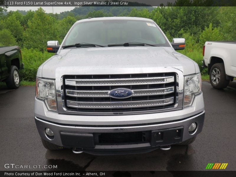 Ingot Silver Metallic / Steel Gray 2013 Ford F150 Lariat SuperCrew 4x4