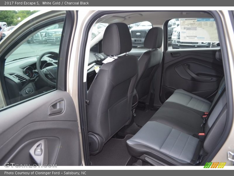 White Gold / Charcoal Black 2017 Ford Escape S