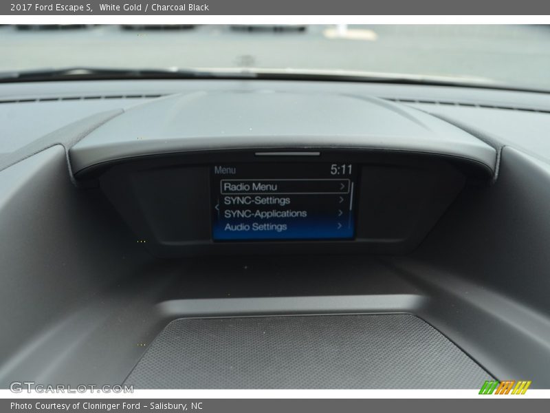 White Gold / Charcoal Black 2017 Ford Escape S