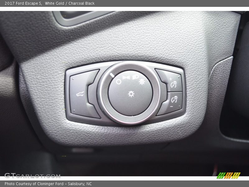 White Gold / Charcoal Black 2017 Ford Escape S