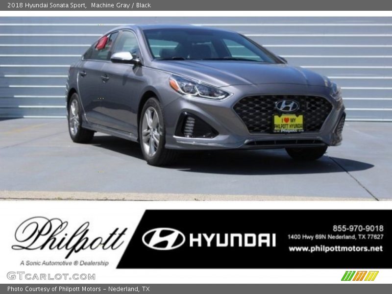 Machine Gray / Black 2018 Hyundai Sonata Sport
